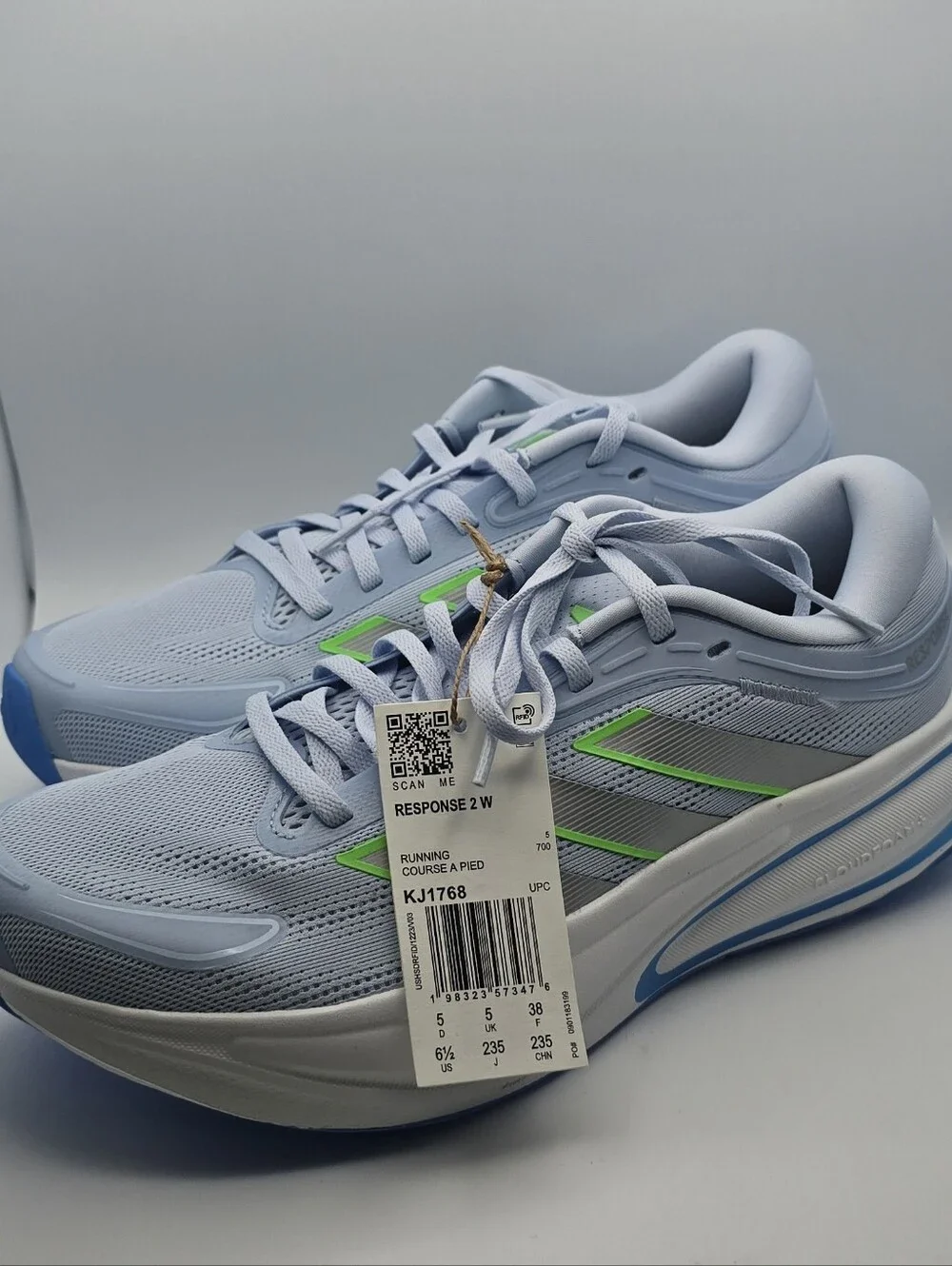 Adidas Response 2 W Light Blue Running Shoes